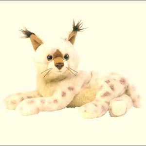 Collectible Ty Beanie Baby-Tracks the Lynx🔥